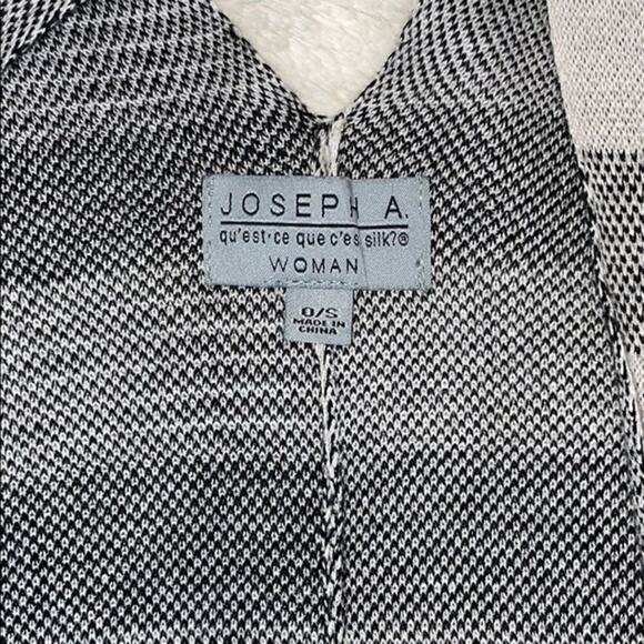 Joseph A Modern Plaid Striped Cape Cardigan | Size OS - Picture 3 of 5